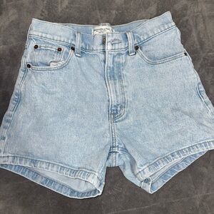 Abercrombie & Fitch Light Blue High Rise Shorts size 0